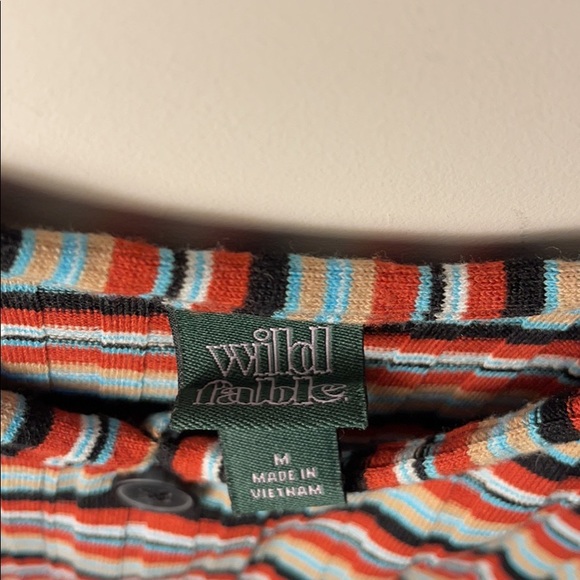 Ladies stripped midi ribbed dress - Picture 2 of 2